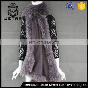 Xcellent Quality Rabbit Raccoon Poncho Pushmina Like Shawl Real Fur Stole photo-4