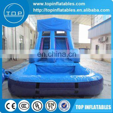 Girl color Inflatable water slide with pool