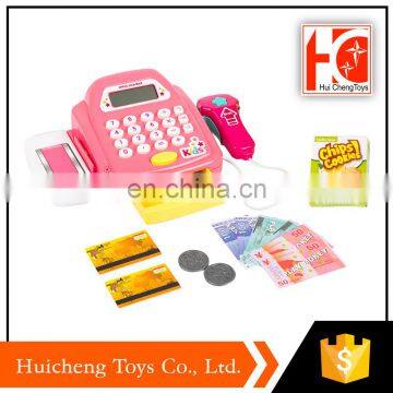 Wholesale cash register supermarket kids toy for children 2-6 years old with light