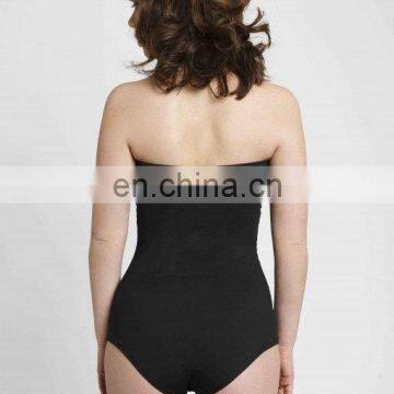 Black One Piece Swimsuit Strapless Swimsuit - Cat Swimsuit - Retro Bath photo-2