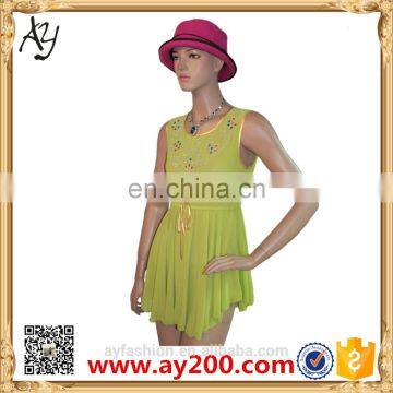 New Design Durable Lady Woven Models Blouses Shirt In Chiffon photo-4