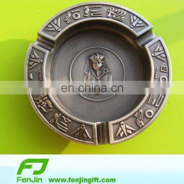 mini portable round metal pocket ashtray