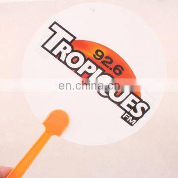 Plastic Hand Fan Cute PP Advertisement Fan