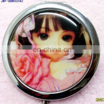 Cute Barbie Doll Fashion Promotional Matel Pocket Mirror photo-6