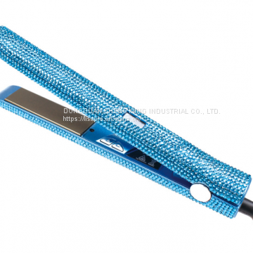 Gorgeous Rhinestone Bling Bling 1 Inch LCD Temperature Display Hair Straightener photo-3