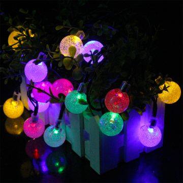 4.8M 20 LED Crystal Ball Solar String Light Christmas Fairy Light Party Wedding Holiday Garden Light Decoration IP65