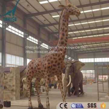 LORISO 6005 Life size animatronic animal giraffe for sale