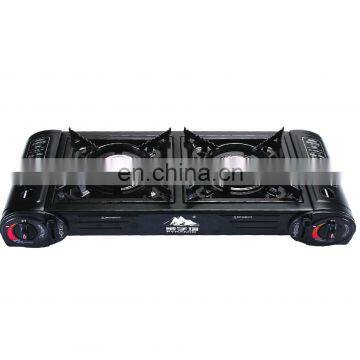 Good Quality High Efficiency Built in Double Burners Stainless Steel Gas Cooker Wholesale Made in China photo-2