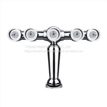 T 4 taps beer dispense pub columns