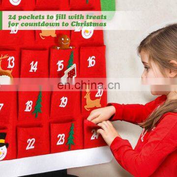 Felt Christmas Tree Calendar for Kids Christmas Gift photo-3