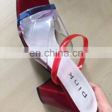 Summer Women Sexy Sandals Slip-on High Heel Jelly Shoes Ladies Outdoor Holiday Slipper Clear Shoes photo-3