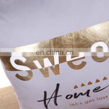 Home Decoration Pillowcase Zippered Pillow Covers Cushion Cover With Sweet Home Words photo-2