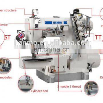 HM600D-01PUT-ST DIRECT DRIVE HIGH-SPEED CYLINDER BED PNEUMATIC INTERLOCK SEWING MACHINE WITH AUTO-TRIMMER WITH AUTO-THREAD WIPE photo-2