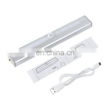 Rechargeable 10LED Cabinet Lights Kitchen PIR Body Motion Sensor Night Light Under Cabinet LED Closet Light photo-2