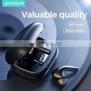 JOYROOM JR-TL6 digital display tws wireless earphone blutooth 5.0 in ear true wireless earbuds mini earphones touch control