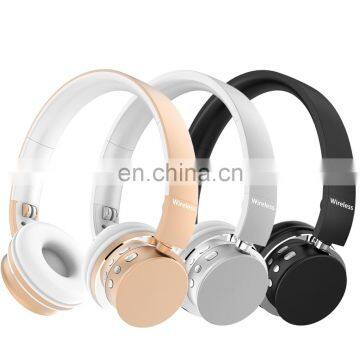 Over Ear Stereo Earphone Wireless Bluetooth Foldable Music Headphones