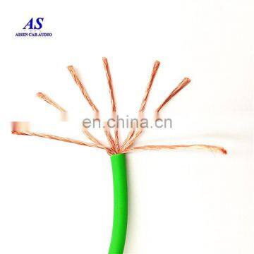 100% Copper Audio Cables 2/0 1/0 2 4 8 10 Gauge Awg Car Audio Power Cable photo-3