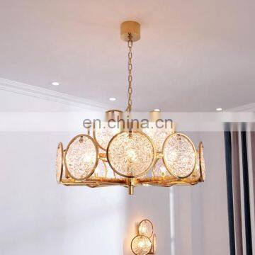 Home Decoration Luxury Gold Stainless Steel Crystal Chandeliers Pendant Lights photo-2