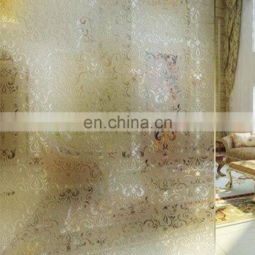 frosted patterned glass /acid eched patterned glass