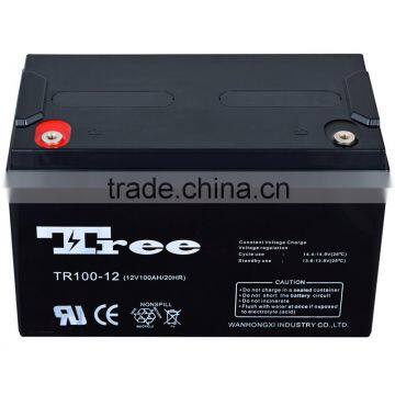 12v Voltage and Gel Type Battery 12v 100ah Deep Cycle Battery