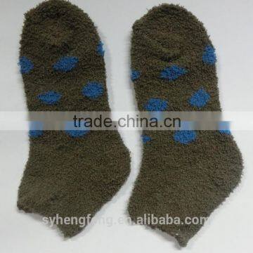 Winter Printed Cotton Velvet Room Socks photo-4