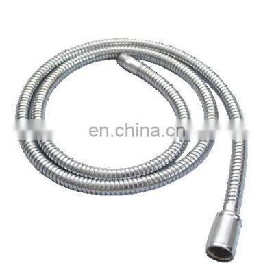 Functional flexible bathroom double lock retractable stainless steel shower hose