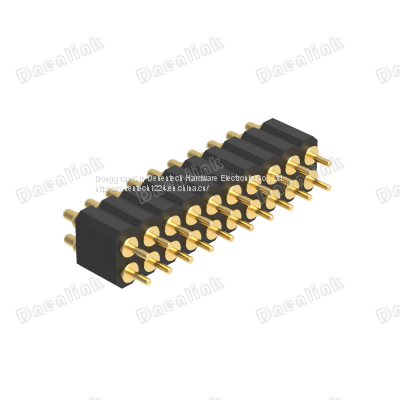 Dnenlink 2.00mm Pitch Dual Row H4.0mm Straight SMT Type Male Header PogoPin Connector photo-4