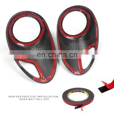 Carbon Fiber Decorative Sticker Interior Accessory Trim Air Outlet Dashboard Cover For Renault Zoe 2021 photo-3