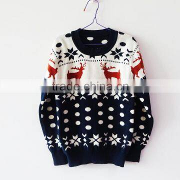 Animal Pattern Knitted Sweaters Pullovers Kids Autumn Sweaters