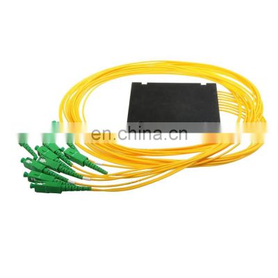 1*8 Single Mode with SC connector APC ABS  Box Module Optical Fiber PLC Splitter