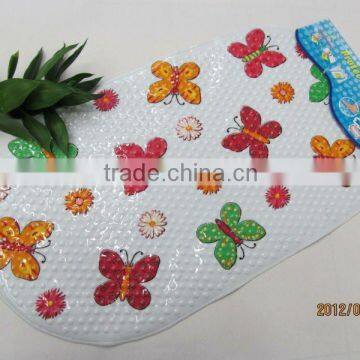 PVC bath printed bath mat mat anti-slip mat (JK-6636E)