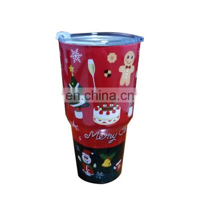 Wholesale Christmas 30oz Stainless Steel Sport Drinking Tumbler Cups