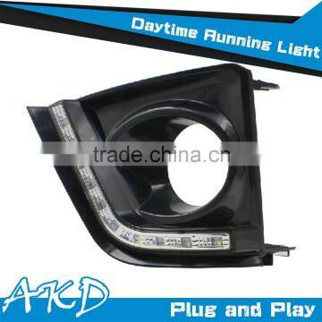 AKD Car Styling for New Corolla LED DRL 2014-2015 Altis DRL Daytime Running Light Good Quality LED Fog lamp