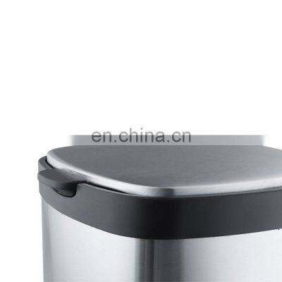 Short Delivery Time Square Stainless Steel Waste Bin Foot Pedal Garbage Bin photo-5