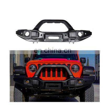 Front bumper guard for Jeep wrangler JL 4x4 offroad bumper with corner sensor hole