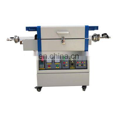 Laboratory 1200 1400 1700 Degree Vacuum Atmosphere Rotary Tube Furnace for Lead Smelting and Quenching and Sintering photo-2