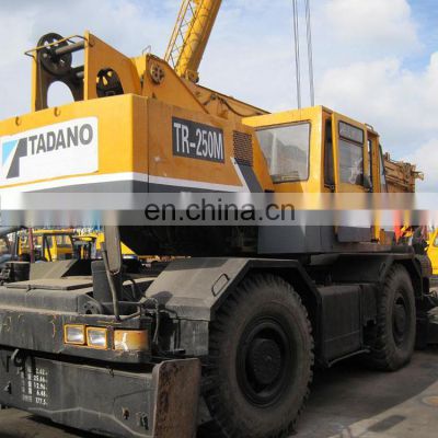 Used Cheap Tadano 25ton TG 250M rough crane on sale from Japan