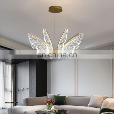 Modern Minimalist Creative Dining Living Room Bedroom Smart Lamps Decorative Butterfly Chandelier Lamp