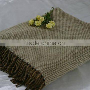 cheap trendy pure 100% Australia wool blanket