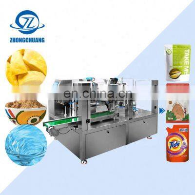 Thermal Wrap Plastic Pouch Packing Making Peanuts Butter Filling Doypack Automatic Food Packaging Machine