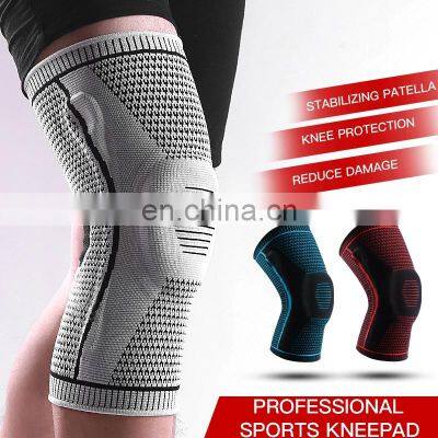 2021Best Seller Nylon Sports Knee Support Compression Sleeve Knee Brace With Side Stabilizers & Patella Gel Pads photo-5