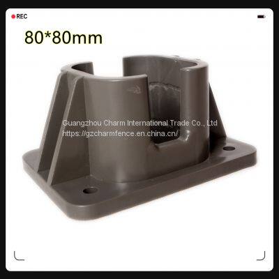 Outdoor Courtyard Accessories, Balcony Guardrail Accessories Aluminum Alloy Fence Post Cap Base photo-2