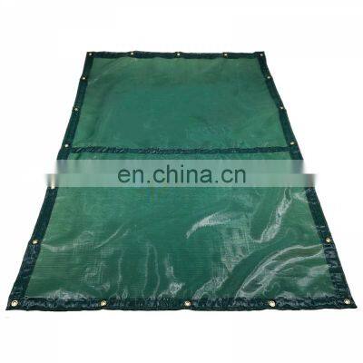 Custom Inground Rectangle Shape Stand up Heavy Duty pp Net Mesh Fabric Winter Swimming Pool Safety Cover photo-2