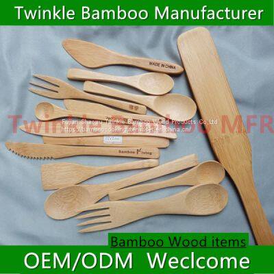 Wholesale Bamboo Measuring Spoons,kitchen Cooking Spatula Set,Christmas Gift for Lover photo-3