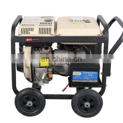 Tragbarer Dieselmotor-Generator mit 4 Rädern. Dieselmotorgeneratorsatz mit CE-Zertifikat photo-3