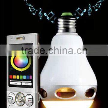 Led Bulb Bluetooth Speaker With Amplifier 2015 hot selling item with app control