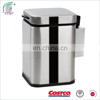 High Quality Pedal Bin Stainless Steel Hotel Wall Mounted Bin photo-3
