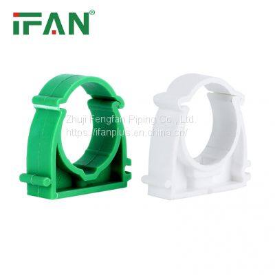 IFAN Hot Sale Polypropylene Material Plastic Green High Quality PPR Clip Fittings