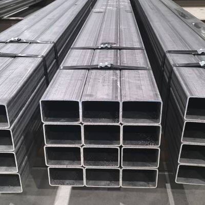 China Black Square Steel Pipe Seamless Black Steel Tube Rectangular Carbon Hollow Section Tube photo-4