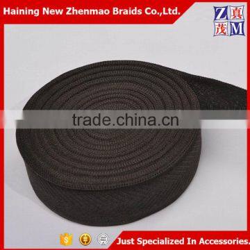 Wholesale simple design black jacquard polyester twill webbing